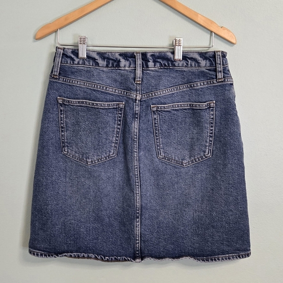 J. Crew Denim Skirt Light Wash Cotton Re-Imagined 28 - Picture 2 of 4
